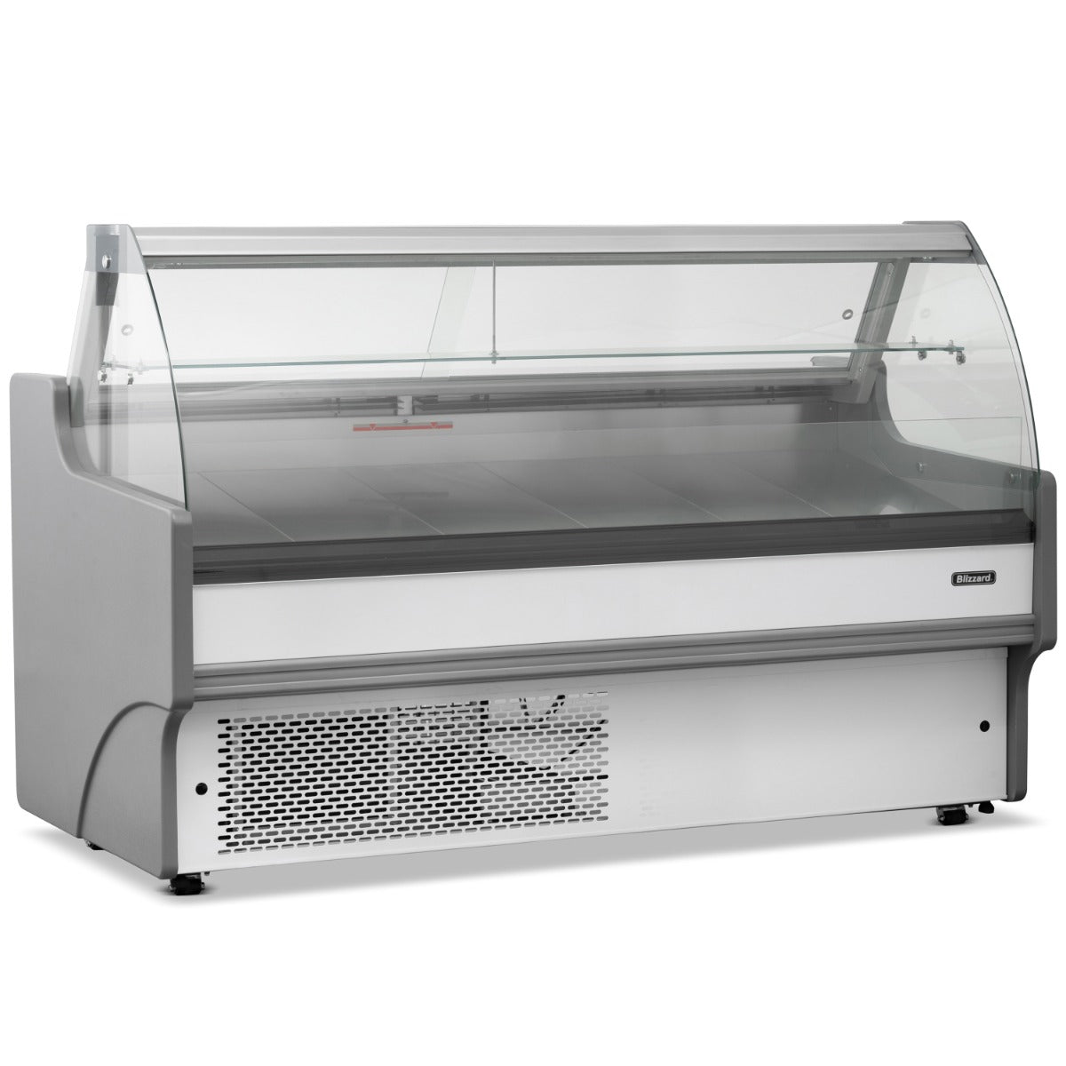 2m Curved Glass Serve Over Counter