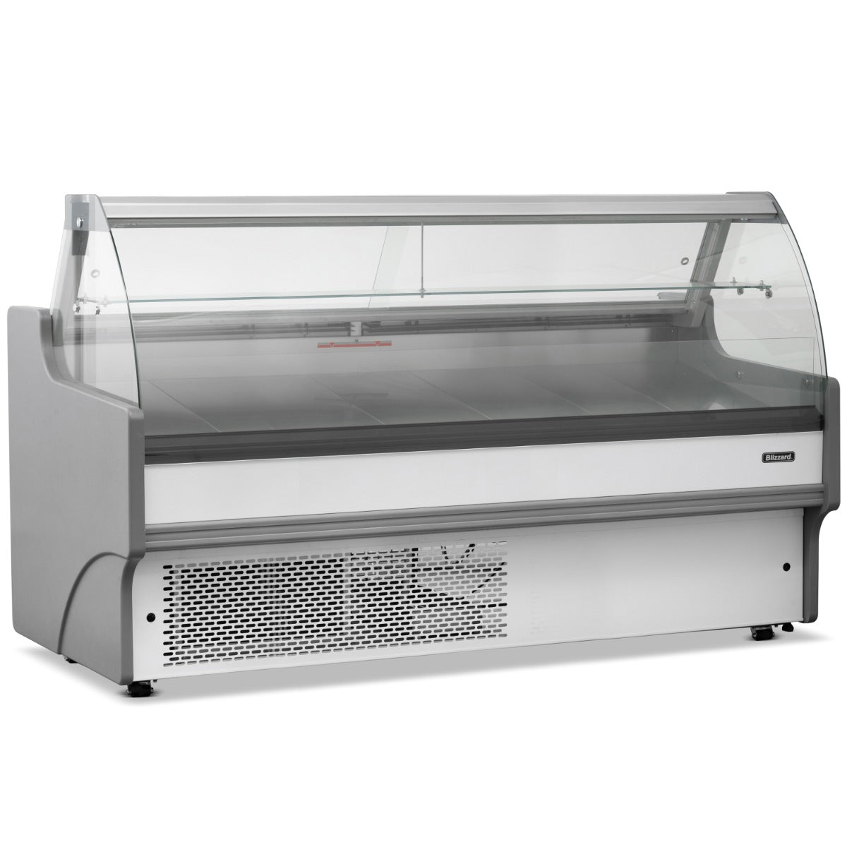 2.5m Curved Glass Serve Over Counter