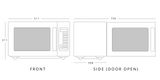 1000 W Light Duty Commercial Microwave