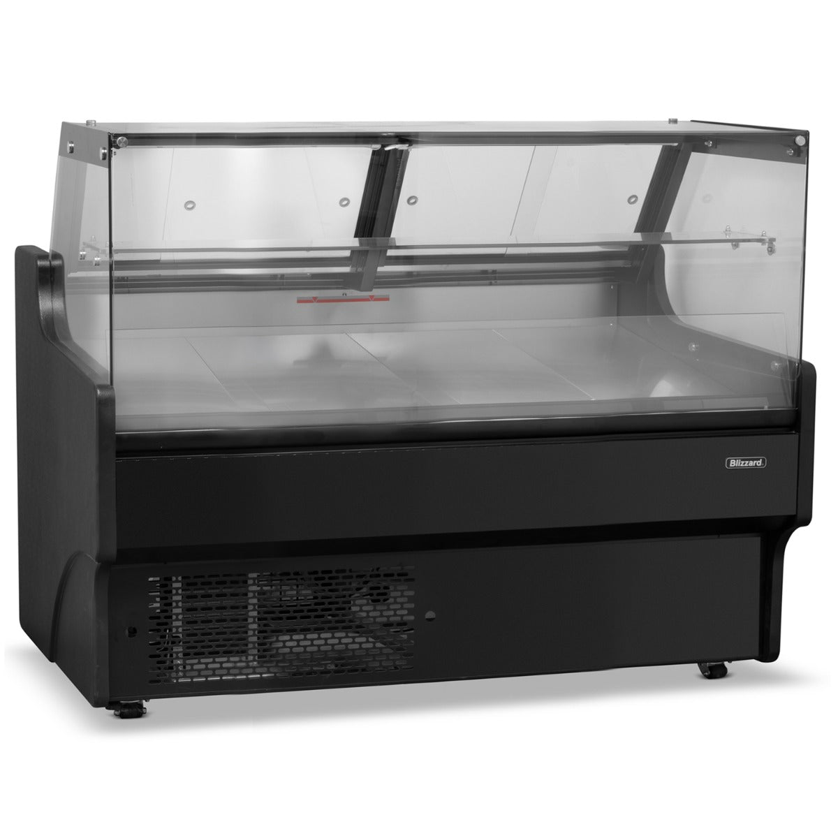 1.3m Flat Glass Serve Over Counter