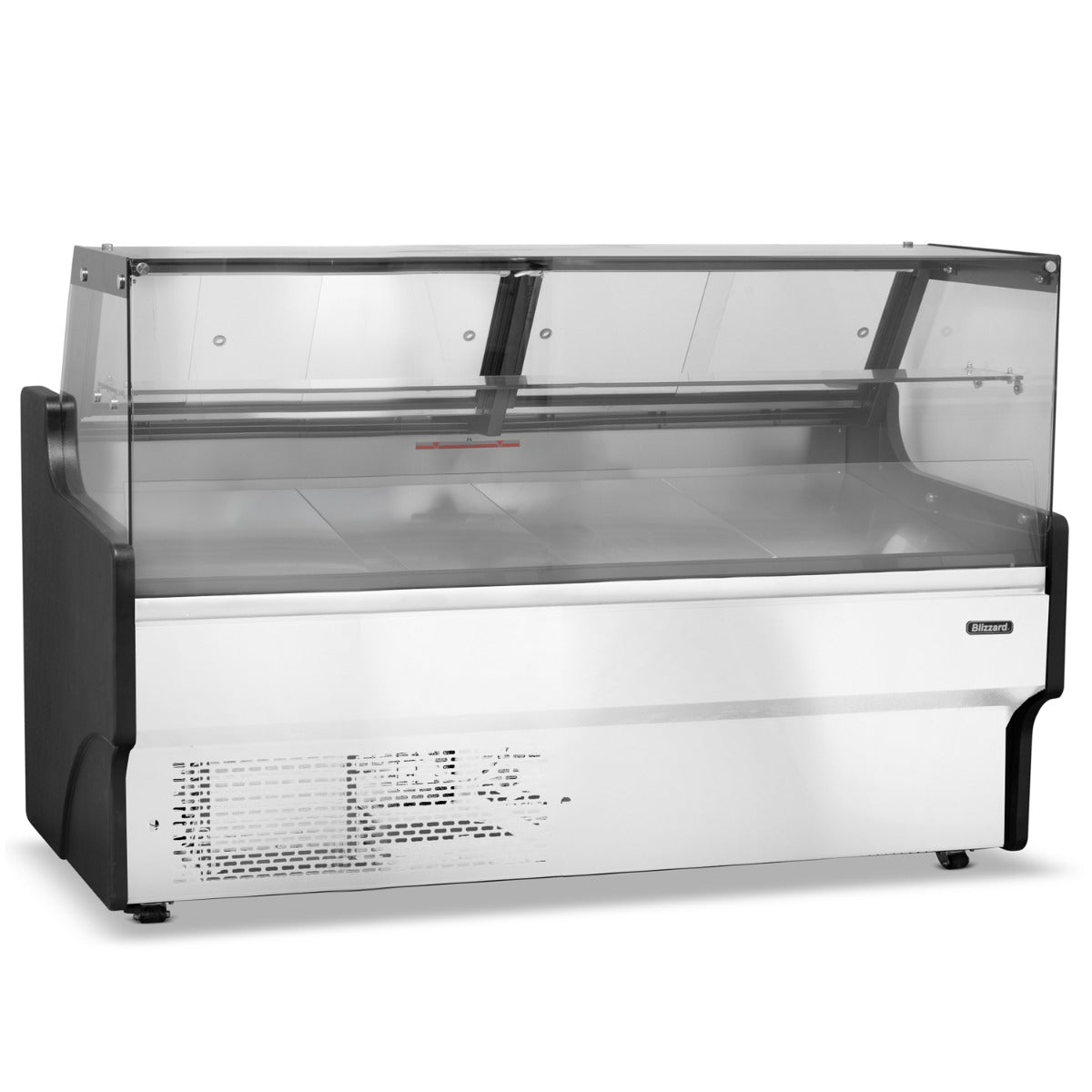 1.5m Flat Glass Serve Over Counter