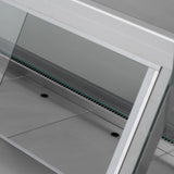 1.3m Flat Glass Serve Over Counter