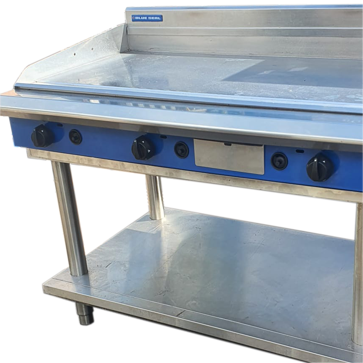 Blue Seal Evolution Chrome Griddle with Leg Stand Gas 1200mm - Refurbished