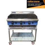 Blue Seal 3 Burner Gas Chargrill with Brand New Table - Refurbished