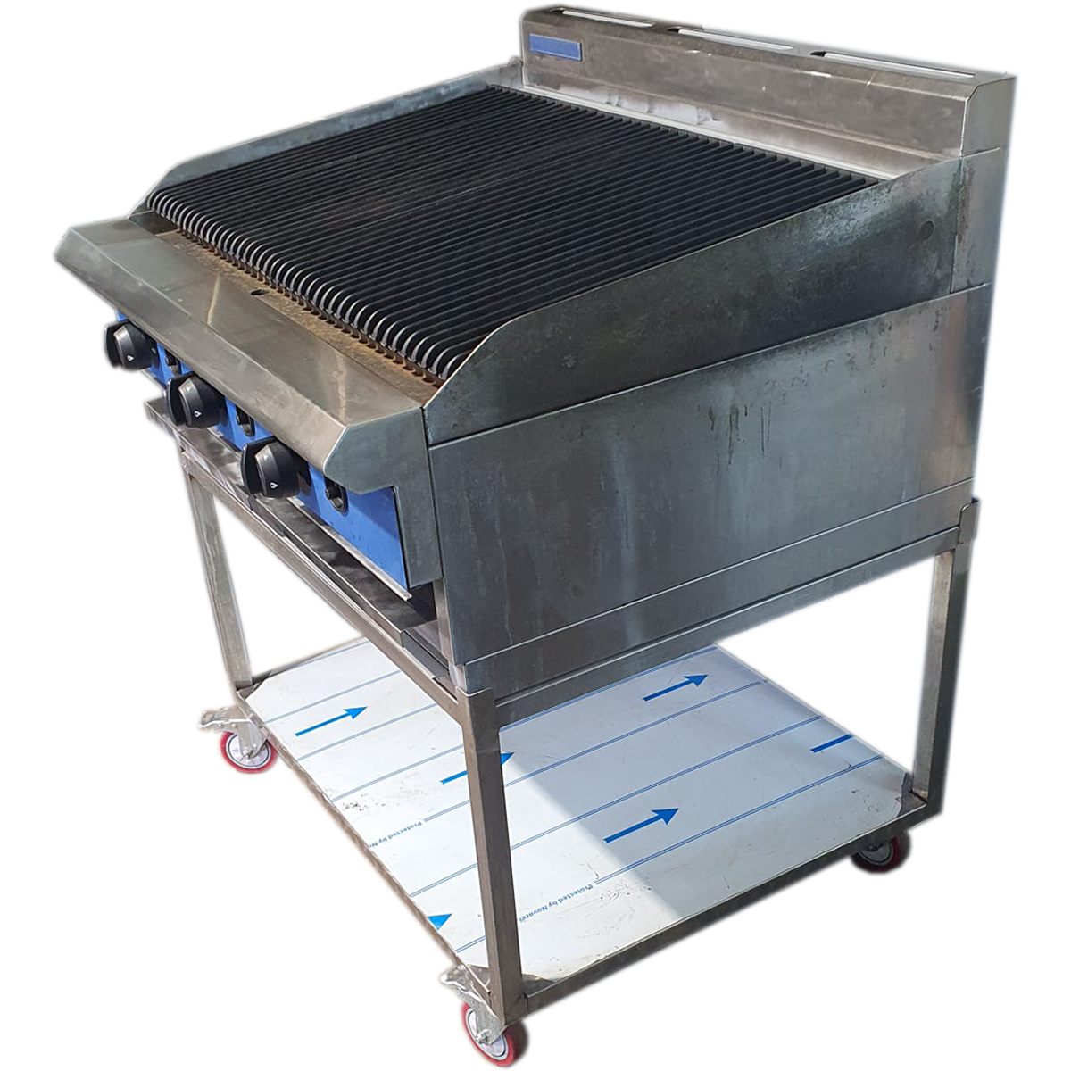 Blue Seal 3 Burner Gas Chargrill with Brand New Table - Refurbished