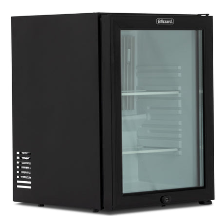 Graded 00944 Bmb40 G Single Glass Door Mini Bar