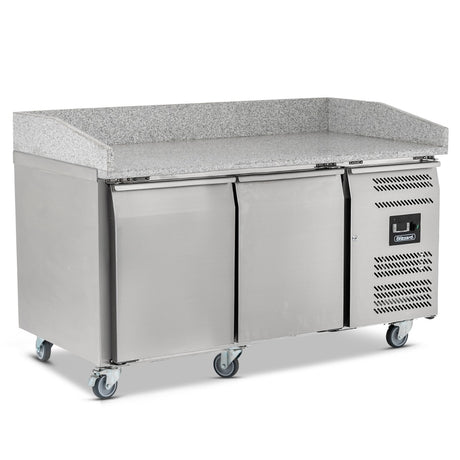 Graded 00996 Bpb1500 Double Hinged Door Pizza Prep Counter With Granite Worktop – image 2