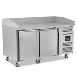 Graded 01012 Bpb1500 Double Hinged Door Pizza Prep Counter With Granite Worktop
