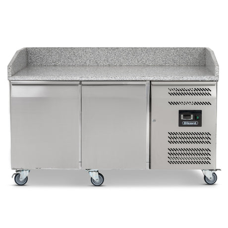 Graded 00998 Bpb1500 Double Hinged Door Pizza Prep Counter With Granite Worktop – image 3