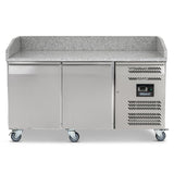 Graded 01012 Bpb1500 Double Hinged Door Pizza Prep Counter With Granite Worktop