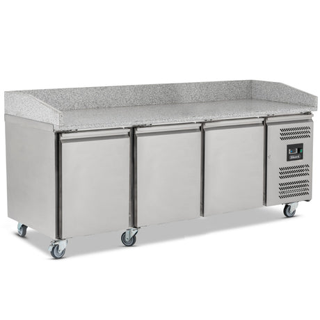 Graded 00999 Bpb2000 Triple Hinged Door Pizza Prep Counter With Granite Worktop – image 2