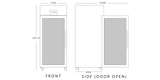 Upright Single Hinged Glass Door Gastronorm Freezer