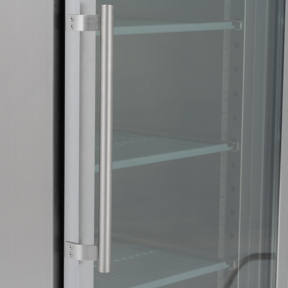 Upright Single Hinged Glass Door Gastronorm Freezer Refrigerator