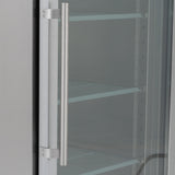 Upright Single Hinged Glass Door Gastronorm Freezer