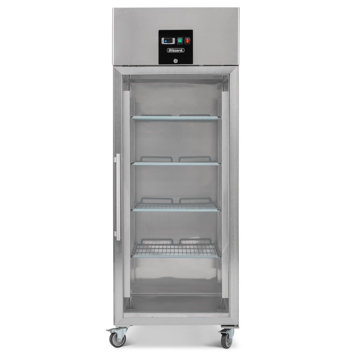 Upright Single Hinged Glass Door Gastronorm Freezer