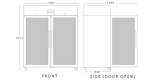 Upright Double Hinged Glass Door Gastronorm Refrigerator