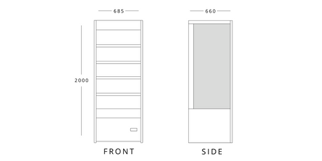 GRADED-00993-BTD70SS Stainless Steel Slim Tiered Display 685mm Wide – image 9