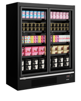 Glass Door Freezer - Galaxy+ GPF2D Black