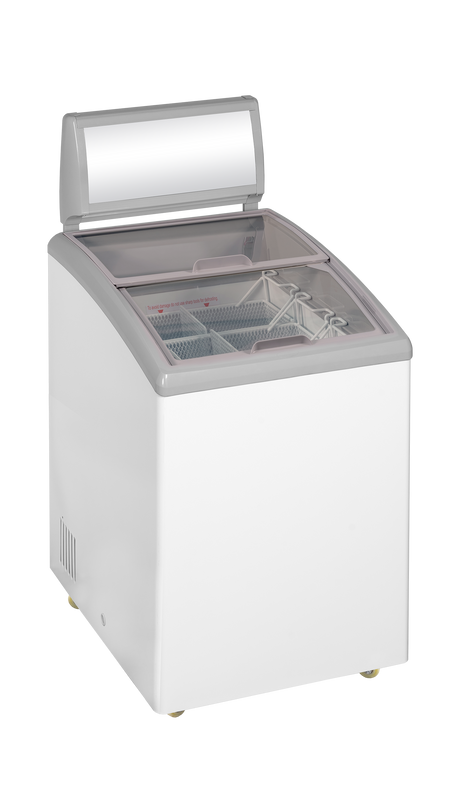 Tefcold Sliding Curved Glass Lid Chest Freezer 110L, -30 to -10°C – IDC152C-W1