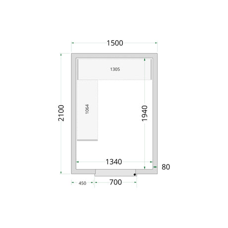 Cold Room Panels - Cold Room 150x210x220