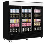 Glass Door Display Freezer - LGF7500 Black