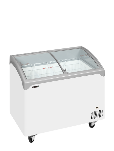 Tefcold Sliding Curved Glass Lid Chest Freezer 218L, -24 to -14°C – NIC301SCEB