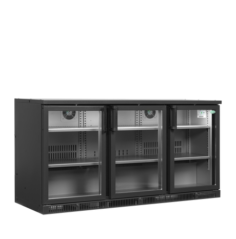 Serrco High-End Backbar Cooler 401L, 3-Door Glass, +2 to +10°C – SGD-360GE