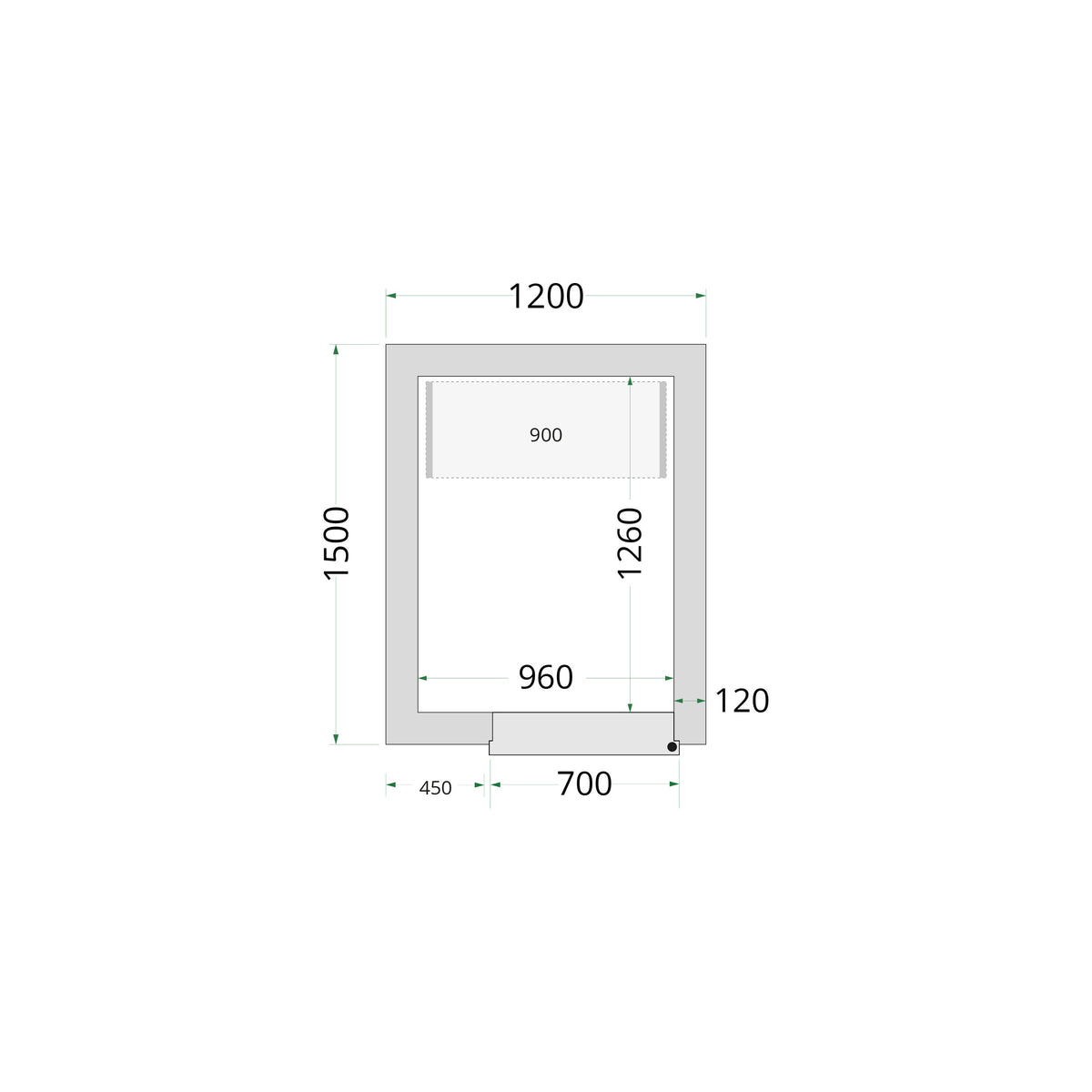 Cold Room Panels - Cold Room 120x150x220