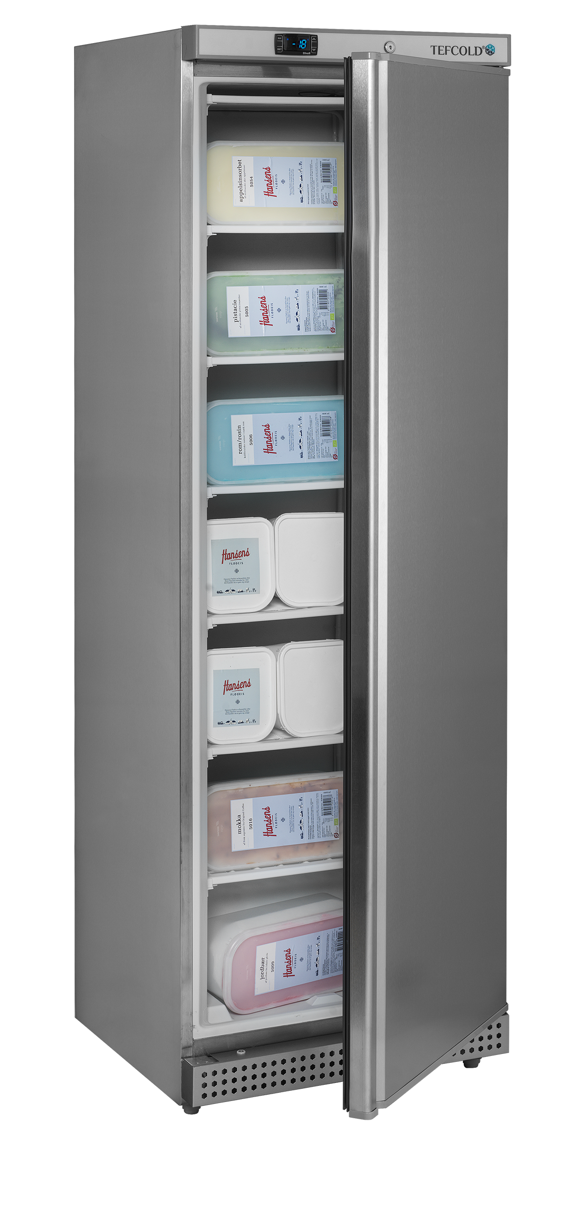 Tefcold Upright Freezer 340L, Solid Door, -24 to -10°C – UF400S – image 2