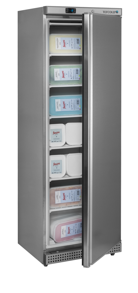 Tefcold Upright Freezer 340L, Solid Door, -24 to -10°C – UF400S – image 2