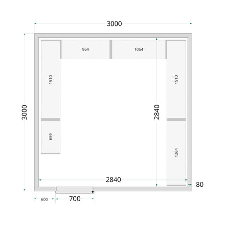 Cold Room Panels - Cold Room 300x300x220