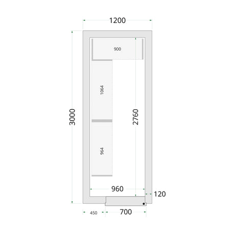 Cold Room Panels - Cold Room 120x300x220