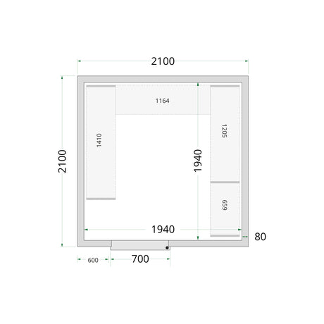 Cold Room Panels - Cold Room 210x210x220
