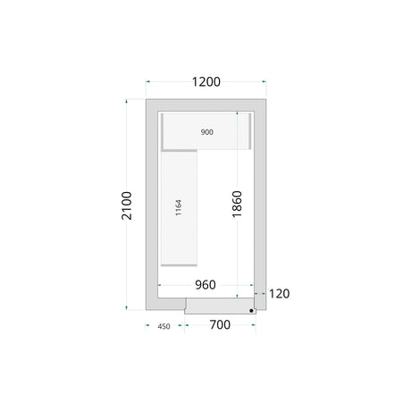 Cold Room Panels - Cold Room 120x210x220