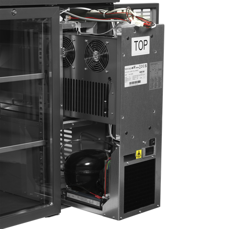Serrco High-End Backbar Cooler 275L, 2-Door Glass, +2 to +10°C – SCL-22GMU+ – image 3