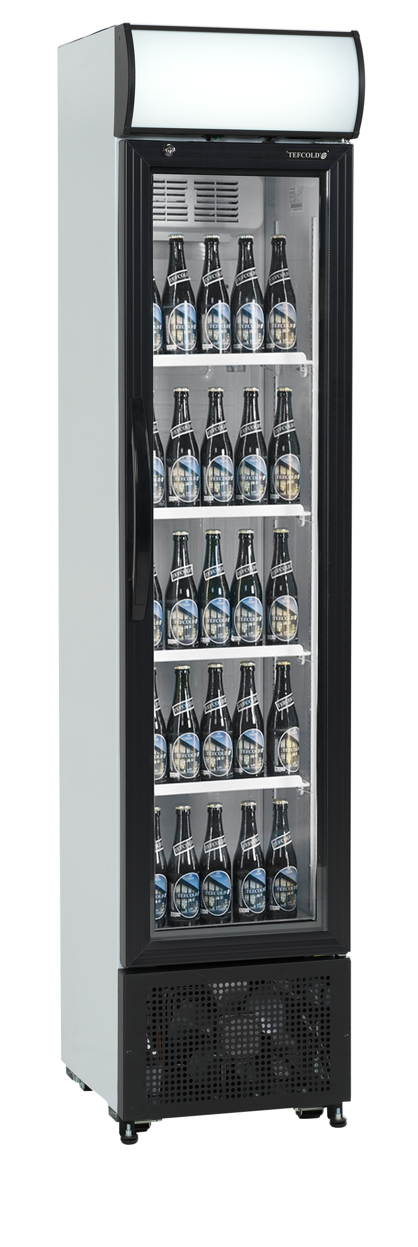 Tefcold Slimline Glass Door Merchandiser 116L, Glass Door, +2 to +12°C – FSC175H – image 2