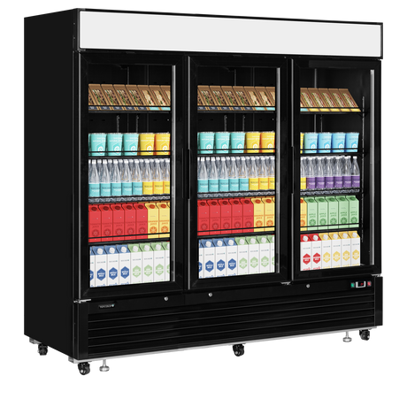 Tefcold Glass Door Merchandiser 1436L, 3-Door Glass, +1 to +8°C – LGC7500B – image 2
