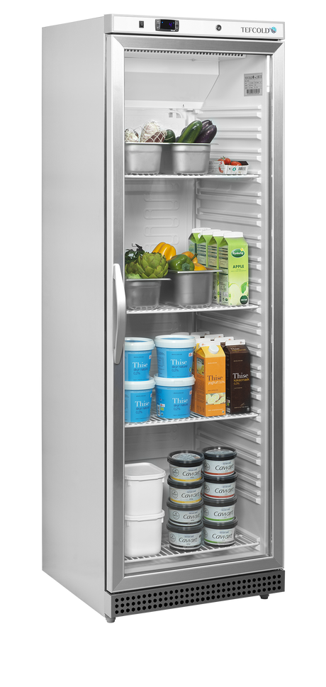 Tefcold Glass Door Merchandiser 350L, Glass Door, +2 to +10°C – UR400SG – image 2