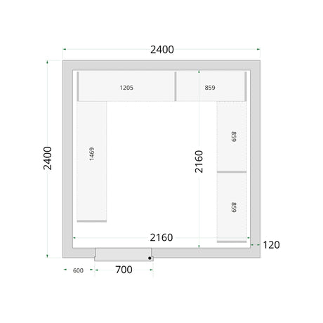 Cold Room Panels - Cold Room 240x240x220