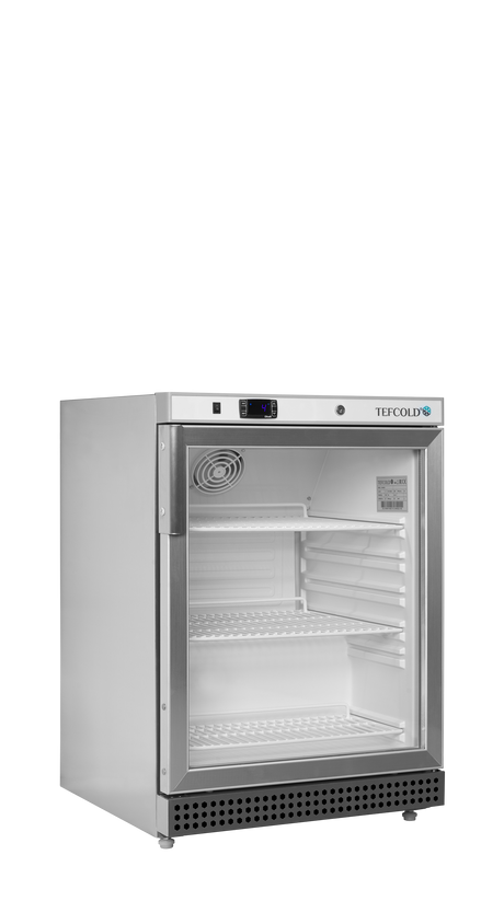 Tefcold Glass Door Merchandiser 119L, Glass Door, +2 to +10°C – UR200SG