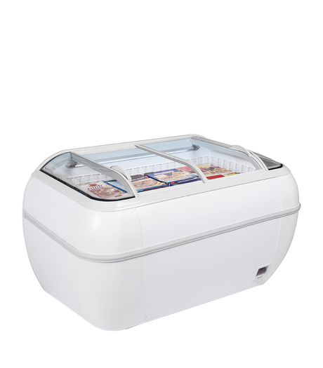 Tefcold High Vision Freezer 334L, -24 to -18°C – DUPLA 2.2DE HC White