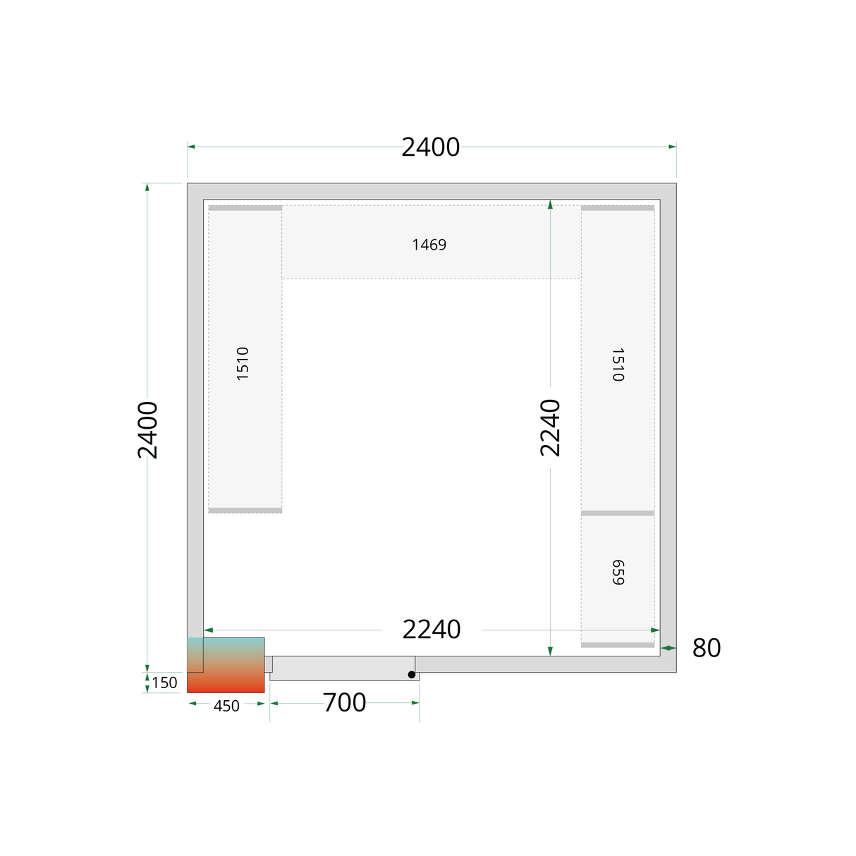 - - CRPF2424 - CRPF2424 Shelf Kit