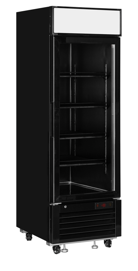Tefcold Glass Door Display Freezer 405L, Glass Door, -25 to -14°C – LGF2500 Black