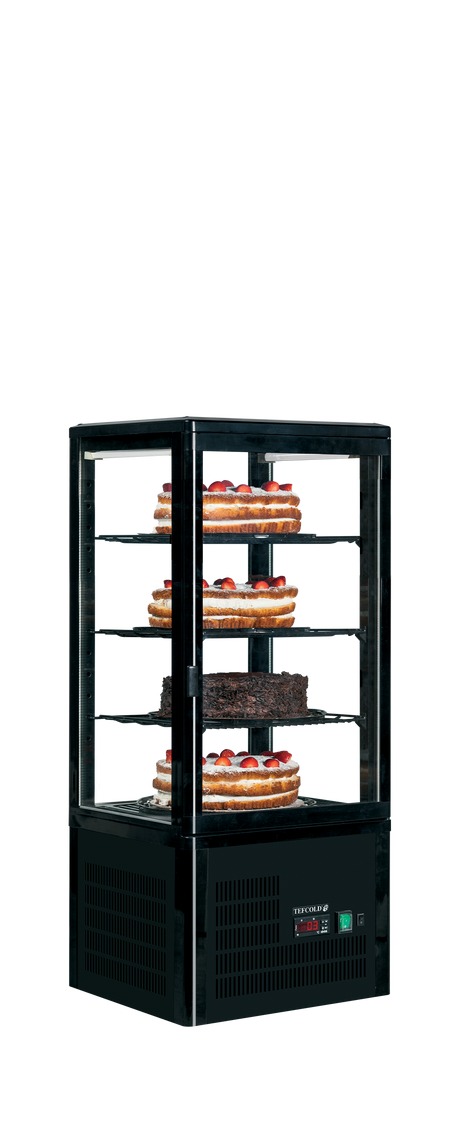 Tefcold Refrigerated Glass Display 78L, Glass Door, +2 to +12°C – UPD80 – image 2