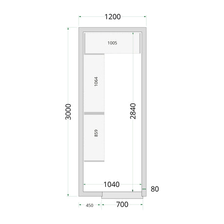 Cold Room Panels - Cold Room 120x300x220