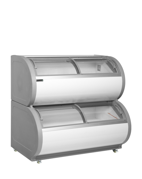 Tefcold Two Level Display Freezer 408L, -21 to -15°C – TD500