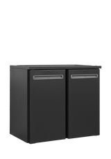 Serrco High-End Neutral Backbar 261L, 2-Door Solid, +2 to +10°C – SCL-X22