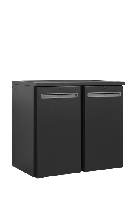 Serrco High-End Neutral Backbar 261L, 2-Door Solid, +2 to +10°C – SCL-X22