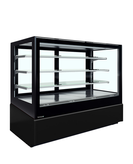 Tefcold Chilled Display Cabinet 2-Door Sliding Glass, +2 to +6°C – CHOPIN 1000 FV-VP Black