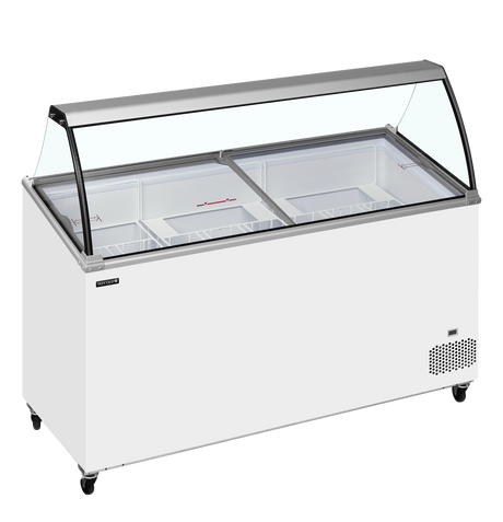 Tefcold Scoop Ice Cream Display 398L, -24 to -14°C – IC501SCE + CANOPY